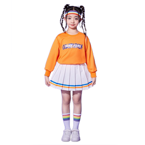 元旦儿童啦啦队演出服装小学生秋季运动会团体服幼儿园国庆表演服