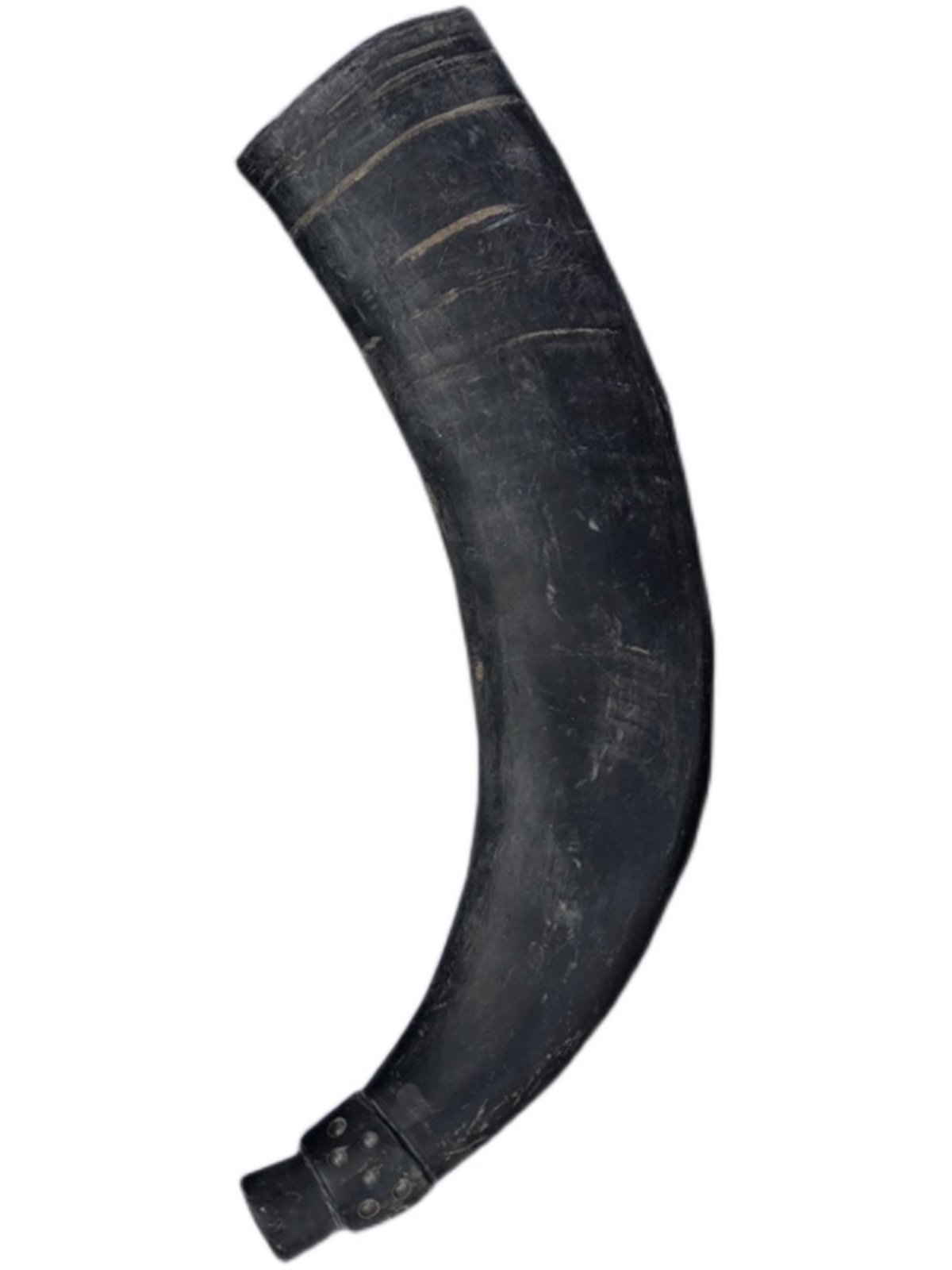 传统民间牛角号子原色水牛角纯铜牛角号子道场道士法师法器喇叭