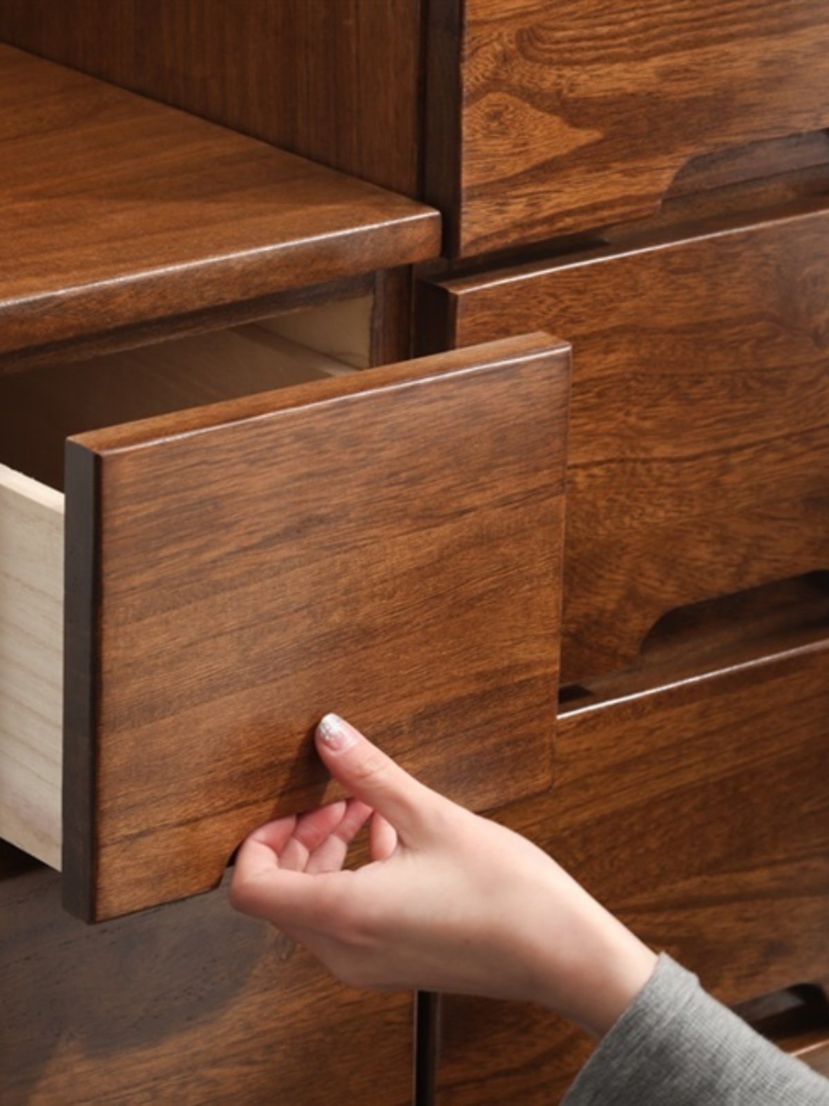 新鹊栖 斗柜实木夹缝柜抽屉式收纳柜边柜i缝隙斗柜超窄小床头柜