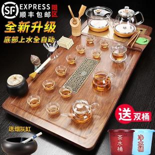 整套大茶台茶海 家用茶盘全自动底部上水烧水一体轻奢客厅茶具套装