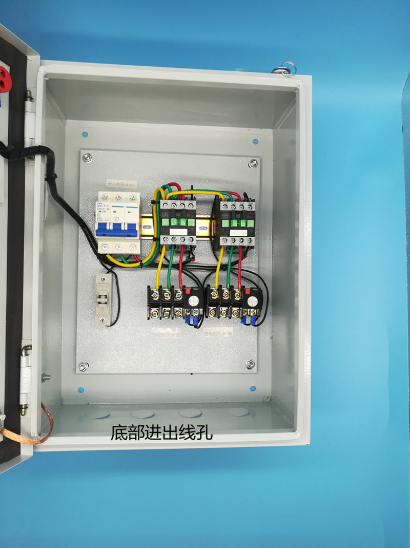 直销2组三相380v风机电机保护箱3KW马达保护控制箱380V/配电箱