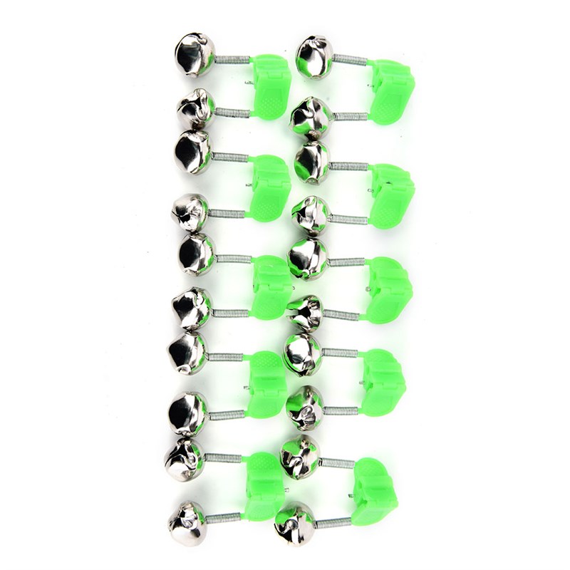 10Pcs/Set Twin Spiral Bells Fishing Bite Alarms Outdoor