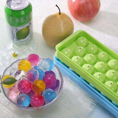 好货Plastic Molds Ice Tray 14 Grid 3D Round Ice Molds Home B