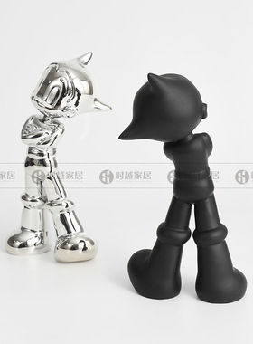 创意潮玩潮流卡通阿童木摆件客厅桌面玄关书房电视柜软装家居饰品