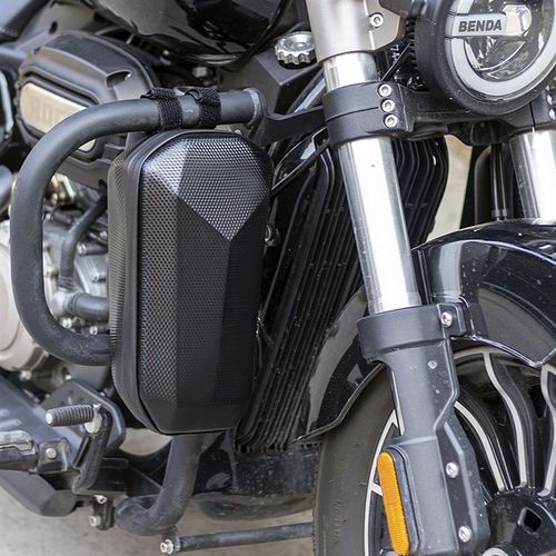 摩托车前置物箱硬壳边包防水护杠边包机车侧包摩旅挂包快拆储物箱