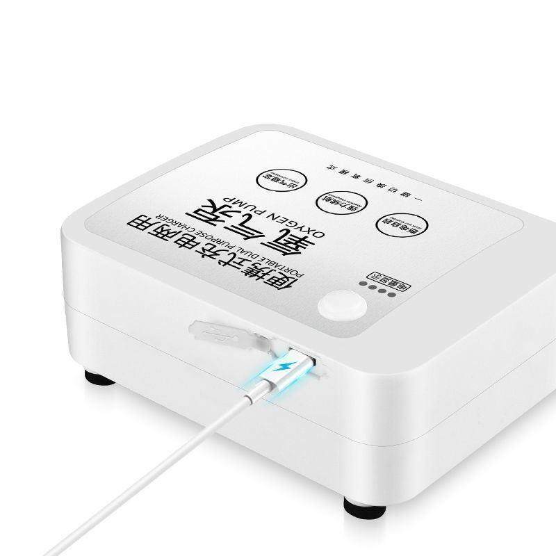 增氧泵家用全自动静音户外USB充电两用小型养鱼便携氧气泵钓鱼