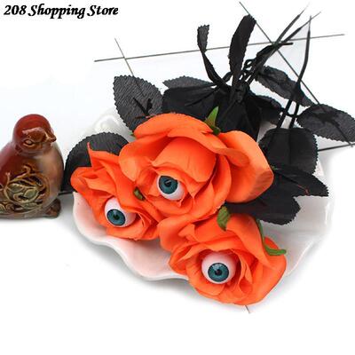 Horror Flower Rose Artificial Flower With Eyeball Halloween