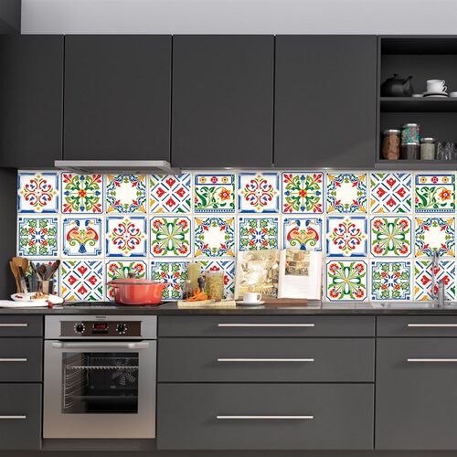 好货10pcs/set 10/15/20/30cm Colorful Hard Tiles Floor Wall e