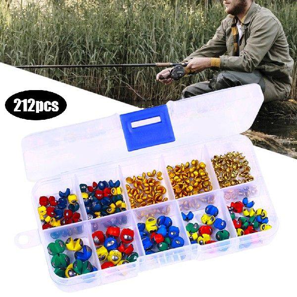 212pcs Sinking Fishing Bite Round Plumb Sinking Fishing