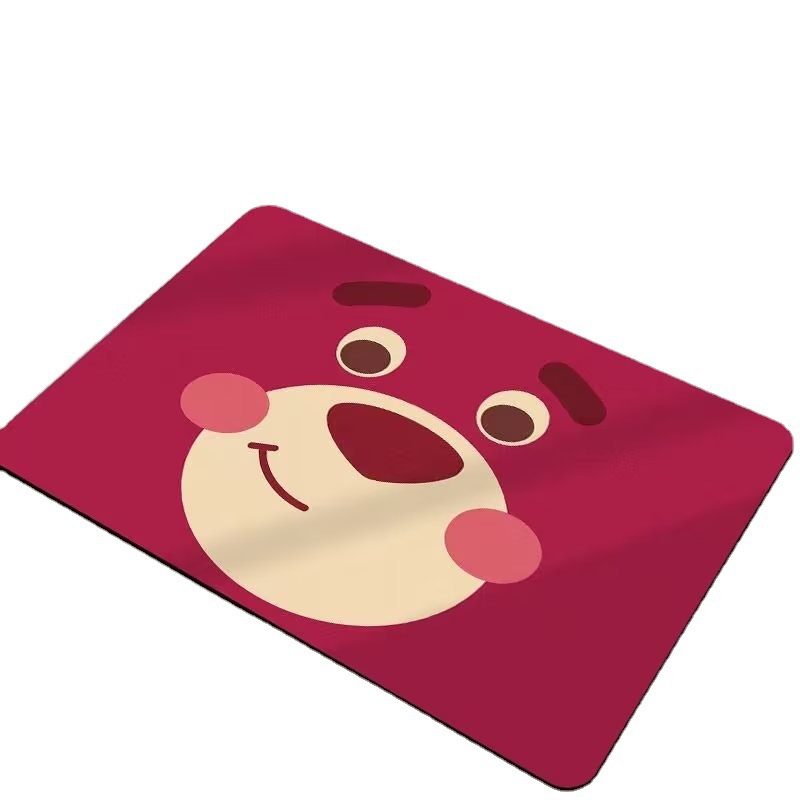 硅藻泥浴室地垫软卡通防滑吸水速干脚垫家用房间厕所门垫