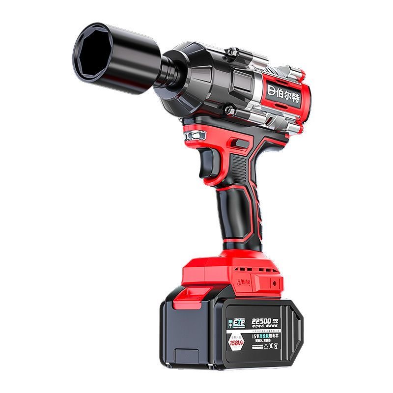 无刷汽修专用电动起子大扭力锂电冲击扳手架子工套筒充电电动气动