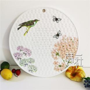 密胺放饺子包子托盘盖帘饺子帘子家用竹制篦子水饺子垫盖垫盘圆形