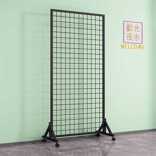 货架铁网格网架铁丝网展示网格幼儿园作品置物架收纳铁艺网格挂钩