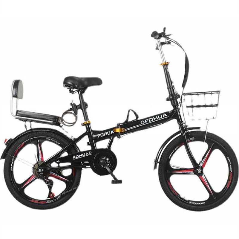 凤凰牌新款折叠自行车20寸一体轮变速成人超轻便携男女款式中大学