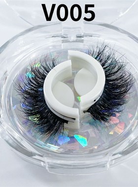 Self-adhesive False Eyelashes Natural Curly Thick Wispy 3
