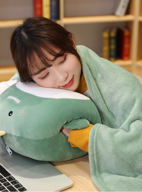 极速Winter Animal Blanket Hand Warmer Cute Nap Pillow Soft P