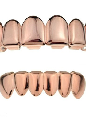 小丑hiphop镀金teeth牙套黑色joker说唱大grillz金牙嘻哈枪同款