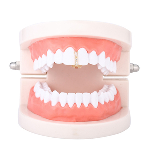 牙缝棍儿说唱钻石teeth牙饰竖hiphopgrillz牙套单颗嘻哈欧美条形