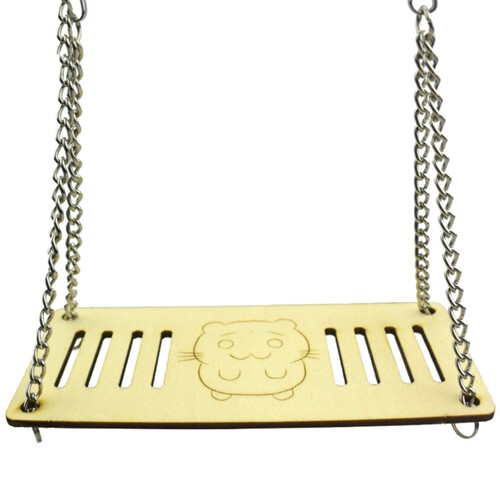 好货Hamster Maze Wooden Tube Tunnel Cage Seesaw House Swing