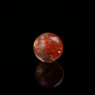 滇妍天然金草莓散珠子金太阳手串单珠阿鲁沙女士手錬项链橘色配珠