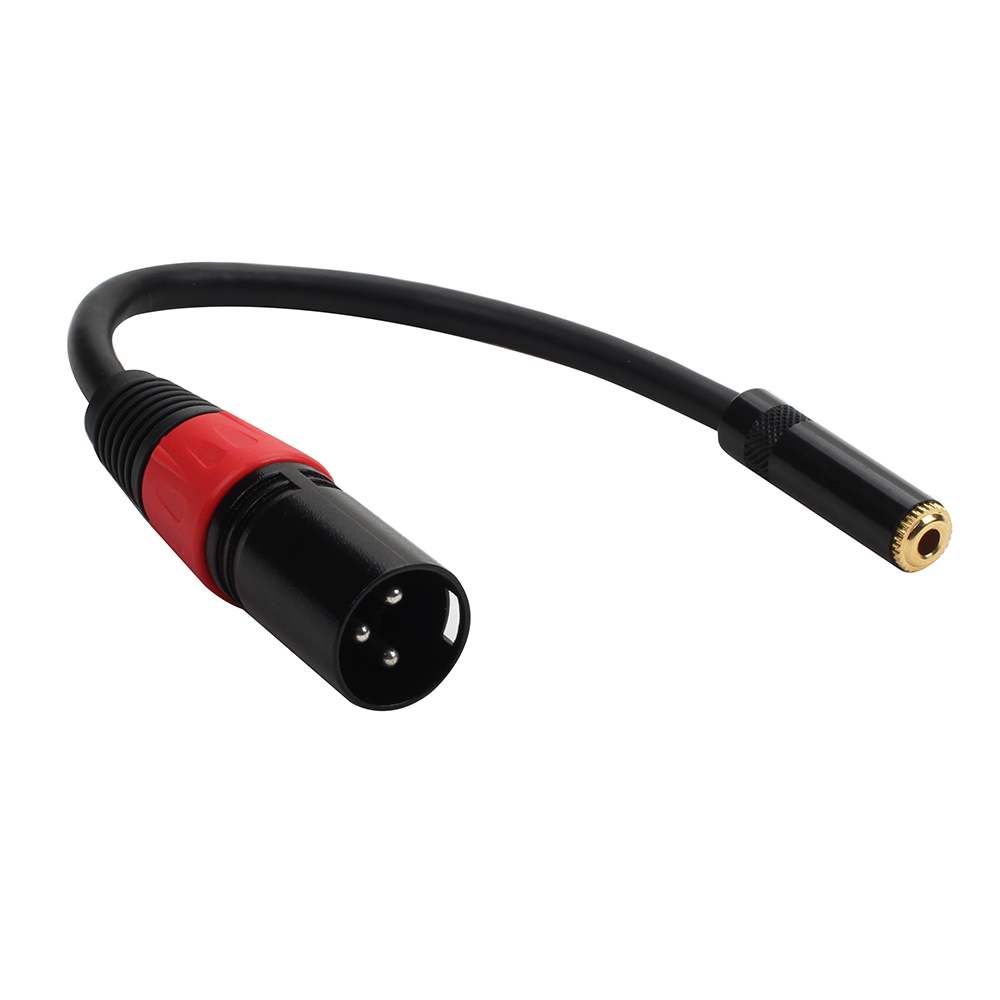 卡侬公转3.5mm孔话筒麦克风音频线摄像机三芯卡农公转3.5母转换线