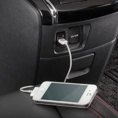 极速2.1A Dual USB Socket Charger Dashboard Mount Phone Input