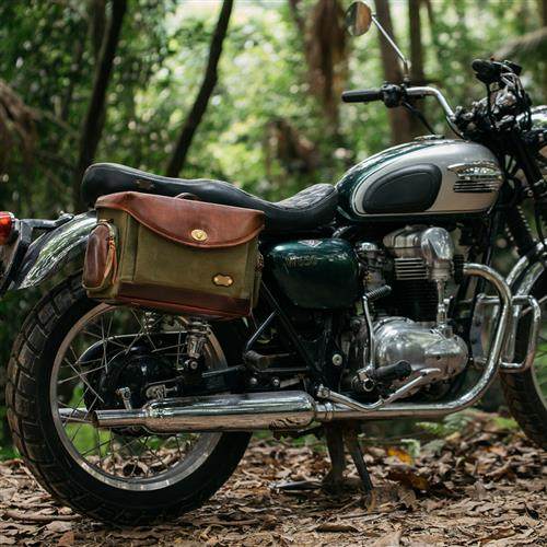 复古摩托机车边包减震硬壳防水防震快相机摩旅骑行车挂包