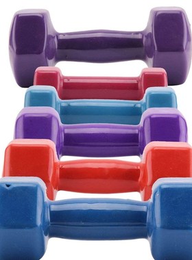 s Dumbbells Vinyl Dumbells Set Home Fitness Exercise Ladies