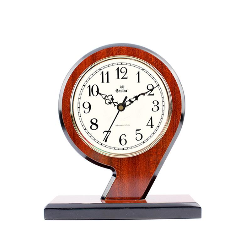 2023新款客厅座钟9字创意木制座钟复古钟表卧室静音桌面钟指针时