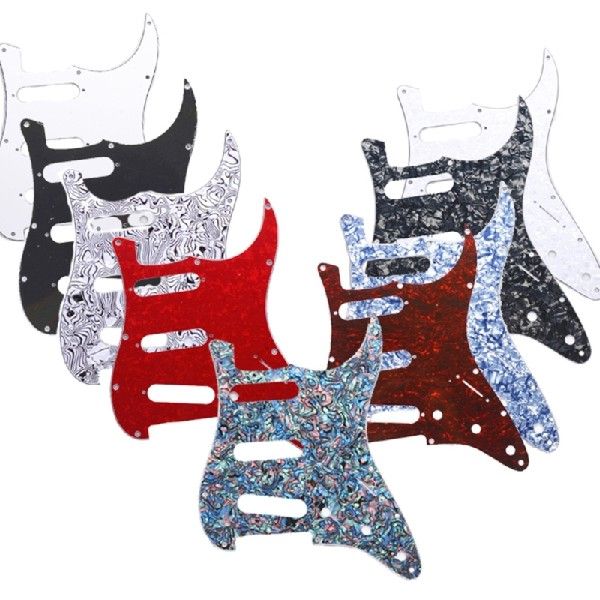 1Pc 3Ply S+S+S 11 Holes Strat Electric Guitar Pickguard