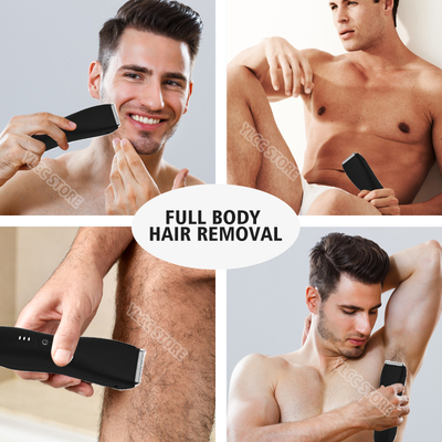 Men's Electric Groin Hair Trimmer Pubic Hair Trimmer Bod