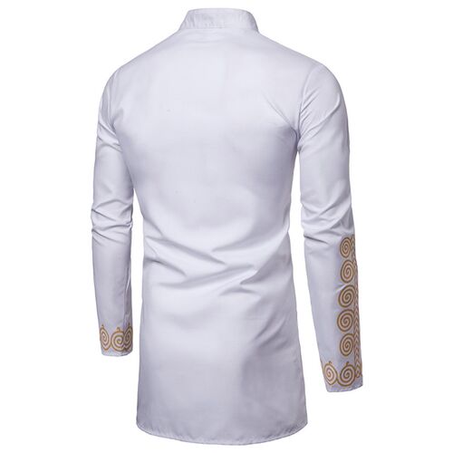 极速2021News Print African Cothes for Men Dashiki National B