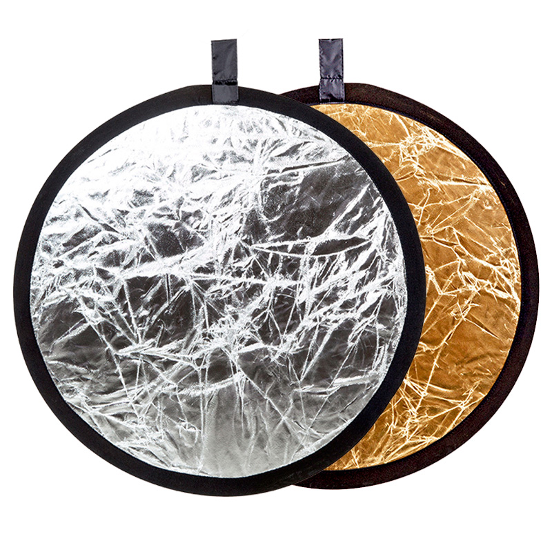 摄影反光板80CM二合一便携档光板打光板柔光板主播折叠补光板