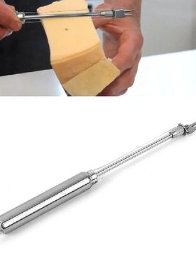 1Pc Stainless Steel Cheese Board Double Wire Cheese Slicer