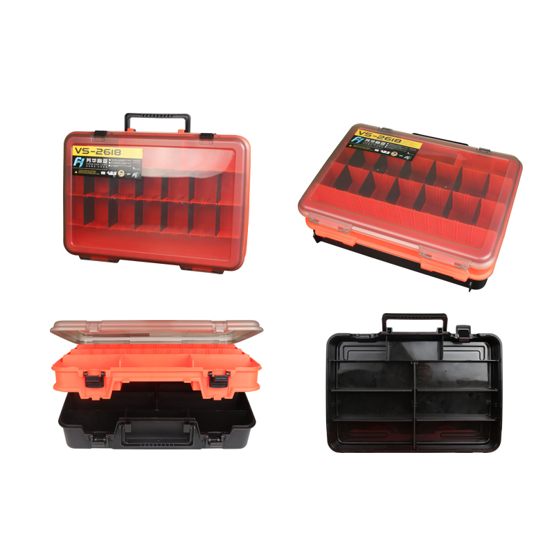 路亚饵箱假饵盒船钓单双层工具箱淡水海钓路亚饵盒手提渔具箱配件