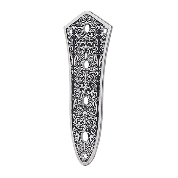 4 Holes Bass Control Plate Good Texture Zinc Alloy Carve
