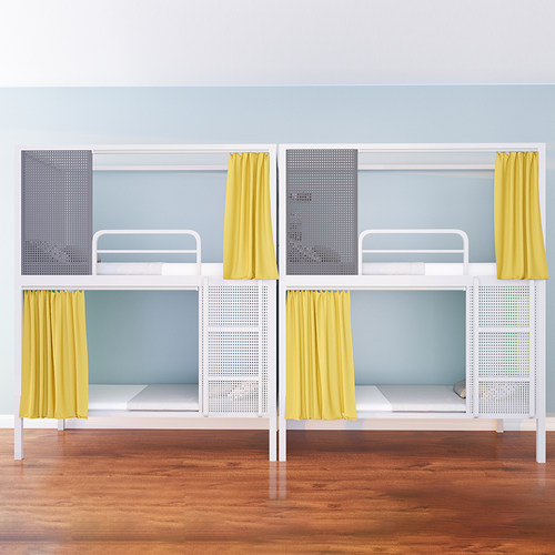 上下铺铁架床员工宿舍加厚学生z寝室双层高低床儿童家用双人公寓