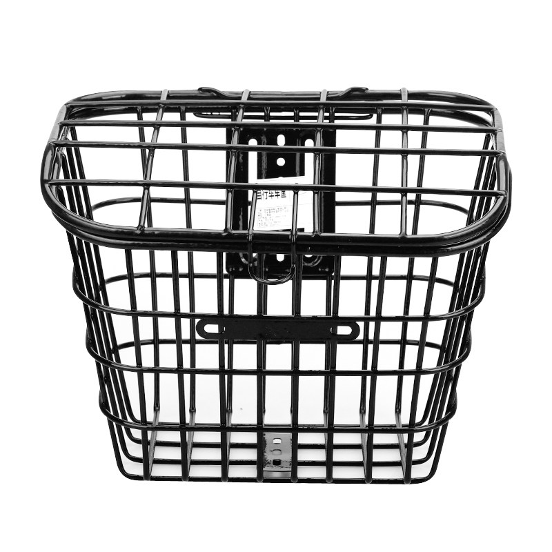 电动车车筐电动车车篮自行车框车篓菜篮子宠物篮加粗加大带盖子通