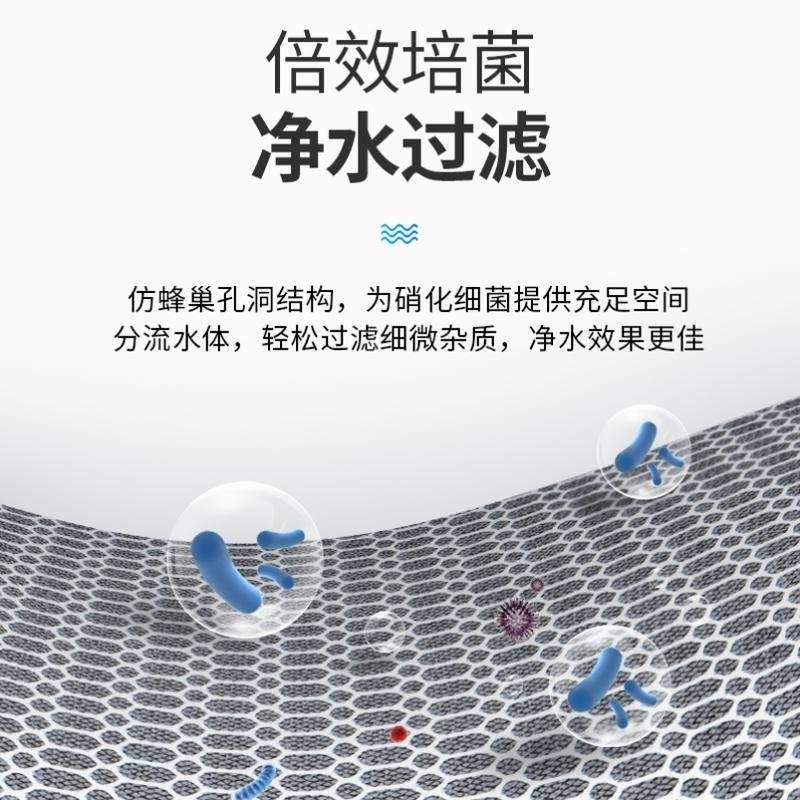 过滤棉透水好8d鱼缸反复用海绵滴流盒专用蜂窝底滤鱼池海鲜池