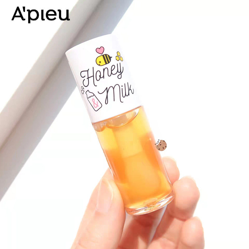 极速唇膏韩国奥普唇油apieu蜂蜜牛奶唇蜜无色睡眠唇部护理啫喱唇
