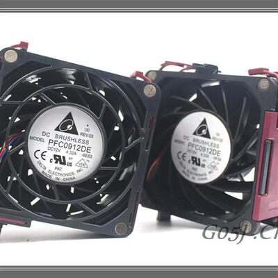 好货DELTA/PFC0912DE12V4.32A9.2cm38MM4PINPWM伺服器暴力