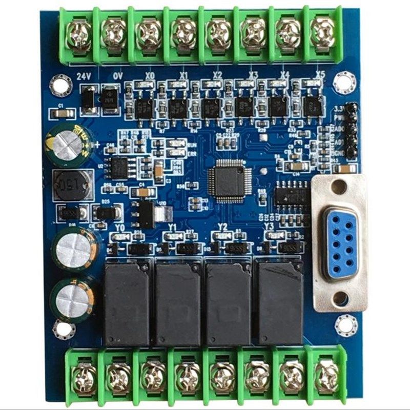 PLC工控板国产兼容PLC FX2N10MRFX1N10MT板式串口简易可编程控制