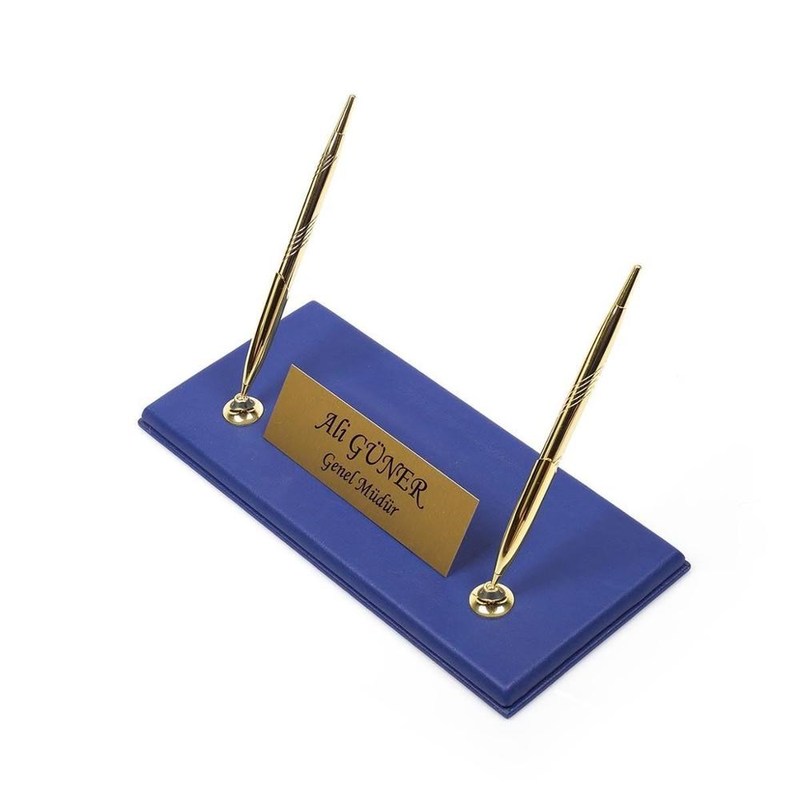 Leather 10 Pieces Desk Set With Double Document Tray Desk Or