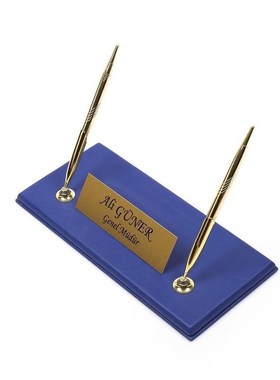 Leather 10 Pieces Desk Set With Double Document Tray Desk Or