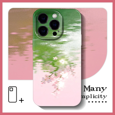 粉色桃花盈盈iPhone17proMax手机壳适用于vivoy500i红米k90菲林OPPOReno15一加ace6t真我GT5小米civi5三星s26