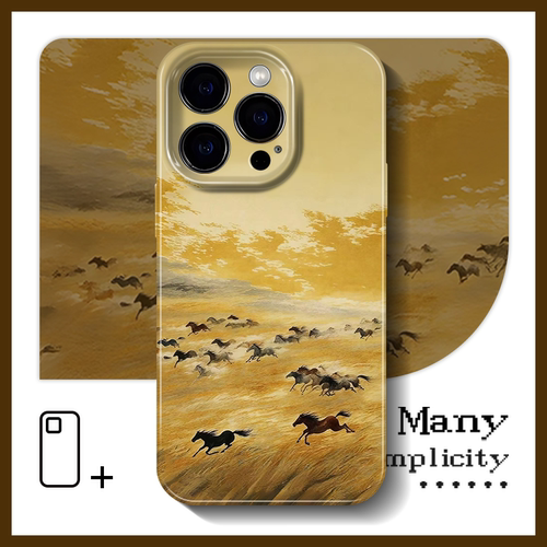 飞黄腾达好运暴富马年手机壳适用findx9pro苹果17一加13红米k90proMax菲林vivoy500小米17华为nova15荣耀x60i