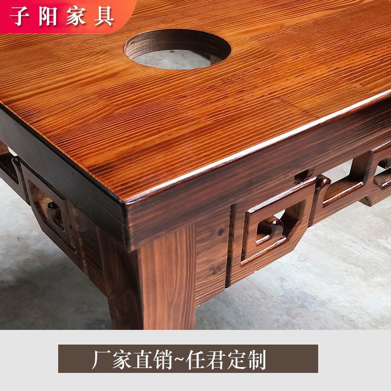 新中式木质罐罐茶桌椅套装