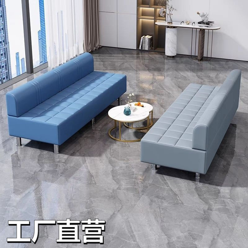 休息区沙发网红理发店等候发廊客人长条椅网专用椅子美发店等待