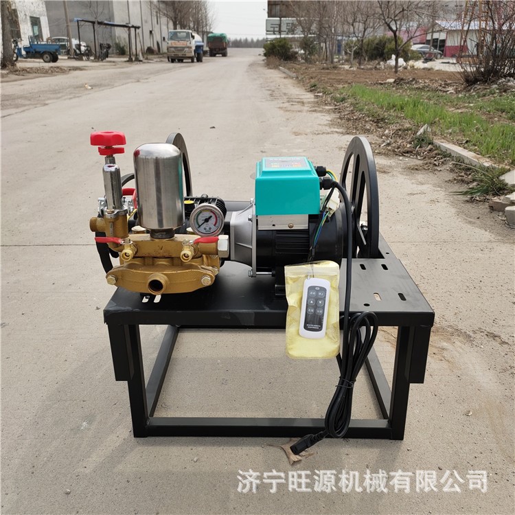 电动遥控自动卷管打药机 汽油卷管排管打药机 茶园卷管放管打药机