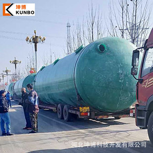 玻璃钢化粪池 地埋式污水处理设备玻璃钢大口径化粪池 缠绕玻粪池